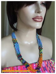 Beadolicious African Beaded Necklace-(4)
