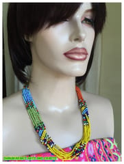 Beadolicious African Beaded Necklace-(5)
