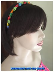 African Beaded Hairband-(1)