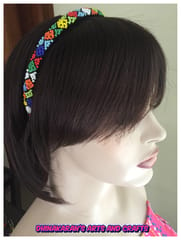 African Beaded Hairband-(4)