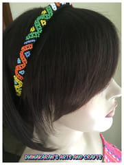 African Beaded Hairband-(5)