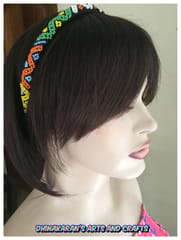 African Beaded Hairband-(5)