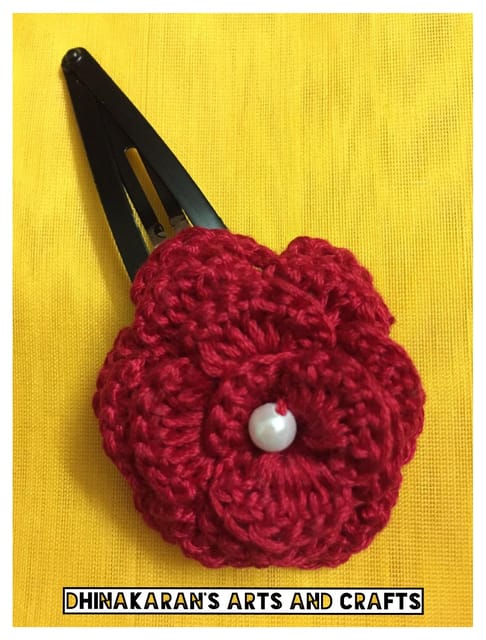 Rose Crochet TicTac HairClip-(1)