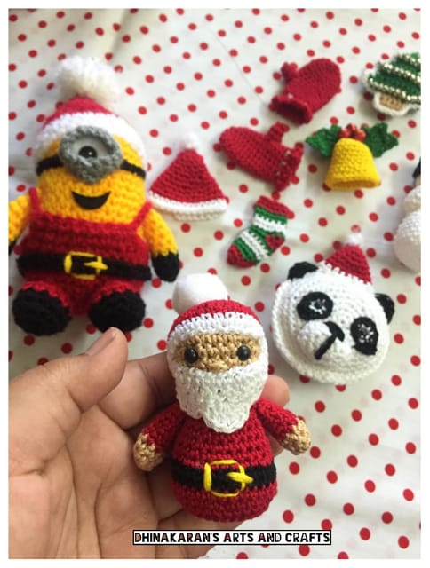 Mini Santa Crochet Soft Toy