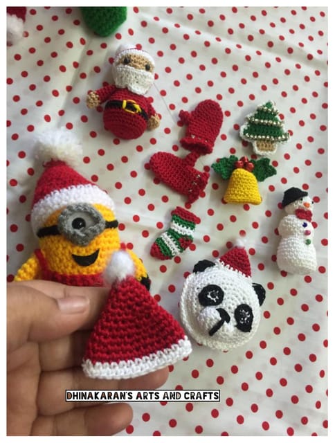 Mini Santa Hat Crochet Soft Toy