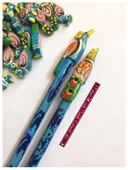 PEACOCK Handpainted Pencil