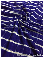 Dark Blue Lehariya Fabric