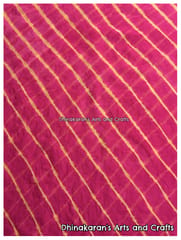 Fuschia Pink Lehariya Fabric