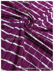 Grape Lehariya Fabric