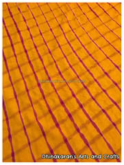Turmeric Yellow Lehariya Fabric