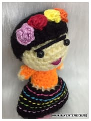 FREIDA KAHLO Miniature Crochet Soft Toy