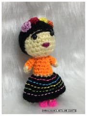 FREIDA KAHLO Miniature Crochet Soft Toy