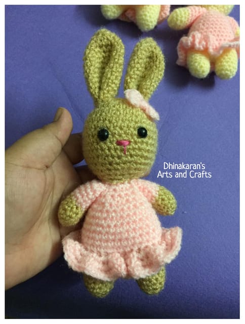 Frock Bunny Crochet Soft Toy