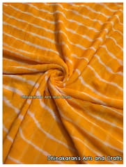 Mango Yellow Lehariya Fabric