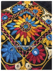 Mughal Flowers Kutchwork Patch-(1)