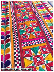 Geometric Vintage Banjara Heavy Kutchwork Fabric