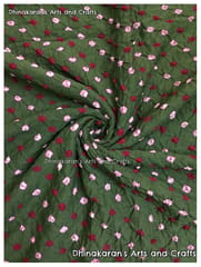 SPICY MEHNDI Bandhani Fabric