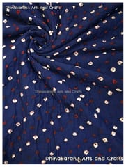 HOT BLUE Bandhani Fabric
