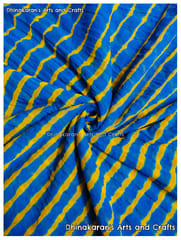 Royal Blue Georgette Lehariya Fabric