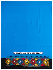Blue & Black Double Colour Kutchwork Blouse Piece