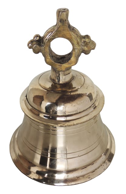 Brass Temple Hanging Bell ,Ghanta (4 Kg) - 7.6*7.6*9 inch (Z493 I)