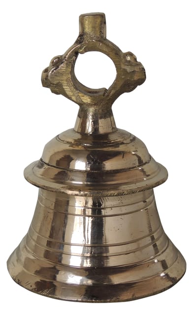 Brass Temple Hanging Bell ,Ghanta (1 Kg) - 4.1*4.1*5.7 inch (Z493 C)