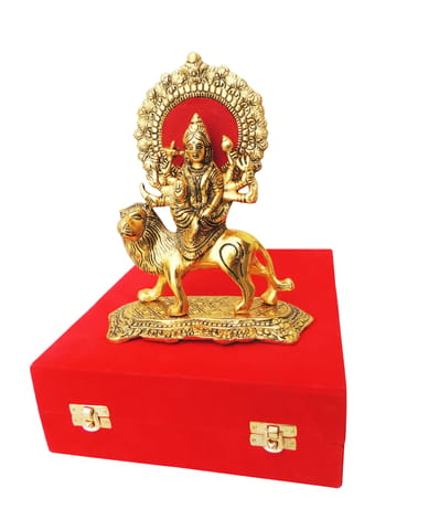 Showpiece Durga Ji Statue God Idol - 6.9*3.3*8.5 inch (AS375 G)