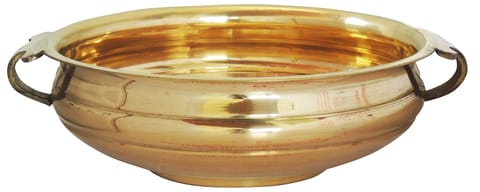 Brass Urli Diameter 12 Inch (F594 E) - 12*12*4 inch (F594 E)