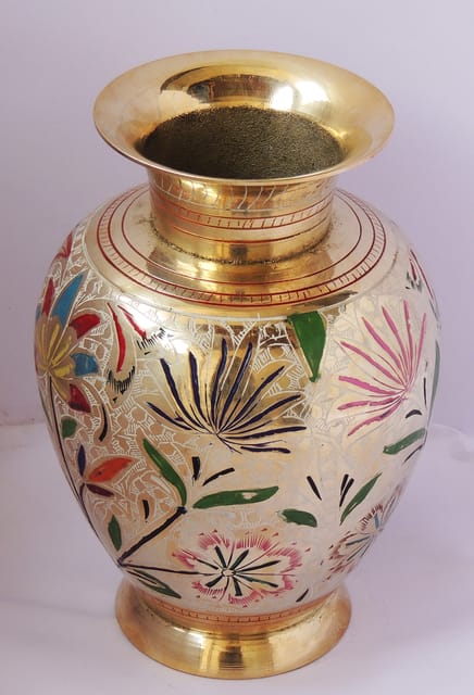 Brass Home & Garden Decorative Flower Pot, Vase - 6*7.5*8.6 inch (F661 H)