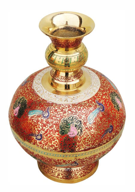 Brass Home & Garden Decorative Flower Pot, Vase - 6.5*7.5*9 inch (F329 A)