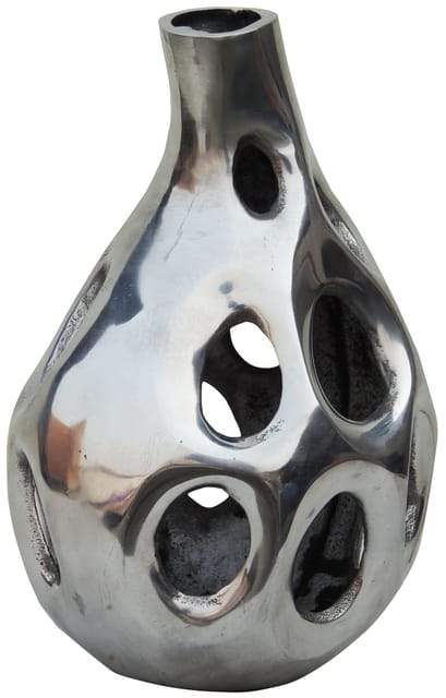 Aluminium Home & Garden Decorative Flower Pot, Vase Hole - 6*6*9.5 inch (A8213/10)