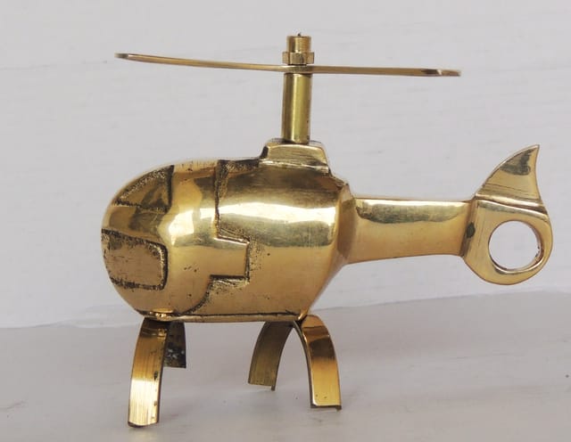 Brass Helicopter for Children Playing - 3.8*2.8*3 inch (Z255 A)