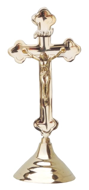 Brass Decorative Showpiece Jesus On Cross - 4.5*3.7*10 inch (F377 C)