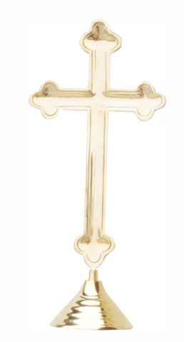 Brass Decorative Showpiece Cross Christmas Gift item - 7.5*4.5*16.5 inch (F486 E)