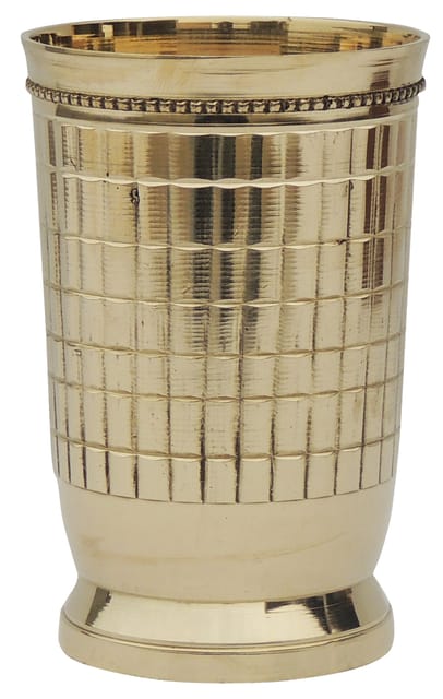 Brass Glass Firki 250 Ml - 2.8*2.8*4.4 inch (Z178 C)