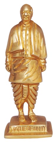 Brass Showpiece Statue Of Unity (Sardar Vallabhbhai Patel) - 1.5*1.5*4.5 inch (BS1023 B)