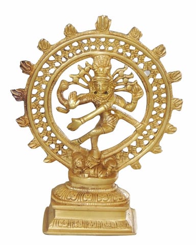 Brass Showpiece Nataraja (Nataraj )God Idol Statue  - 6.5*2.5*8 inch (BS1069 C)