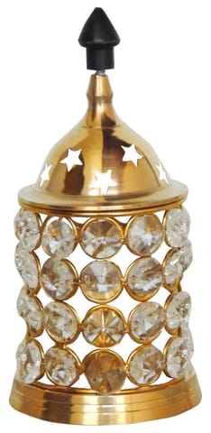 Brass Table Decor Oil Lamp Deep Jyoti No. 2 - 3*3*6 inch (F320 B)