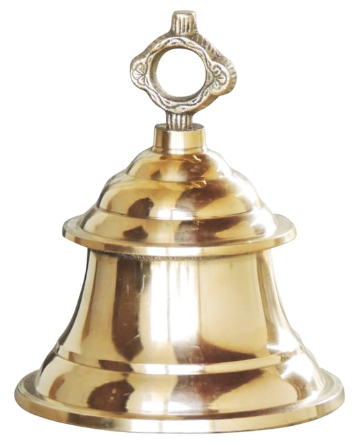 Brass Hanging Temple Pooja Bell, Ghanta - 6.5*6.5*8.5 Inch (Z223 F)