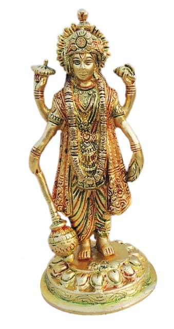 Brass Showpiece Vishnu Statue - 3.5*3.5*7.5 inch (BS1250 C)