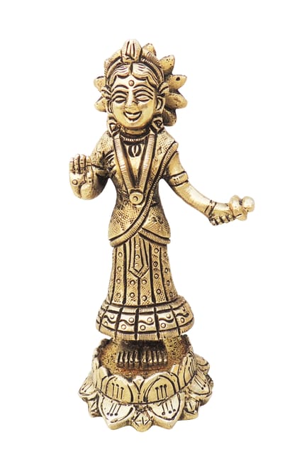 Brass Showpiece Radha Statue - 2.5*2*5 inch (BS1264 R)