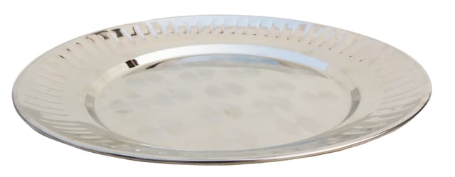 Pure Steel Plate, Dinner Plater Lining Full (26 Gaugae) - 10*10*1 inch (S081 C) (MOQ : 6 Pcs)