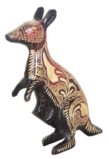 Brass Showpiece Kangaroo Statue - 3.5*1*5 inch (AN217 B)