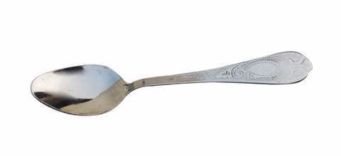 Pure Steel Spoon baby (17 Gauge) - 6.2*1.3*1 inch (S088 B) (MOQ : 12 Pcs.)
