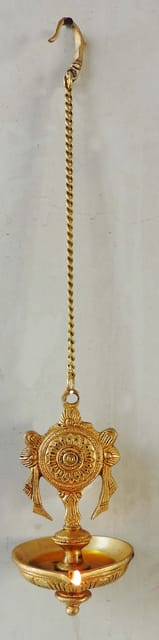 Brass Wall Hanging Shank Antique Deepak - 3.7*3.4*10.5 Inch (BS899 A)