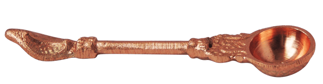 Copper Pooja Achmani (MOQ : 12 Pc.) - 5*1*0.05 inch (Z307 C)