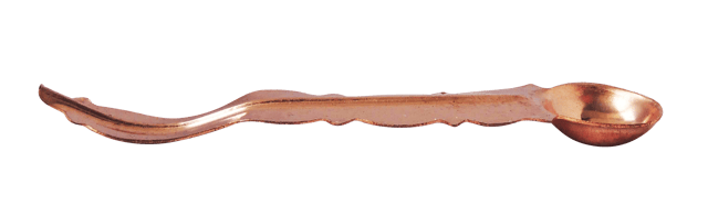 Copper Pooja Achmani (MOQ : 25 Pc.) - 4*0.5*0.05 inch (Z306 B)