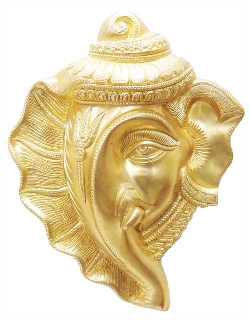 GANESHA FACE WALL HANGING-7*2.5*10 Inches (BS629)