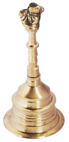 Brass Nandi Ganti No. 4 - 2.6*2.6*5.5 inch (F666 E) (MOQ- 4 Pcs)
