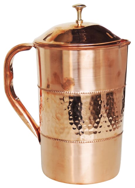 Copper Water Jug - 6.5*4.5*8.5 Inch, 1.6 Liter (BC120 B)